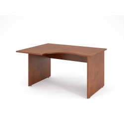 Písací stôl s hlbokým výrezom 140x110 - ľavý