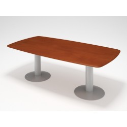 Jednací stôl na kovovej podnoži - podlhovastý