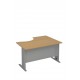 Písací stôl s kovovou podnožou 160x110 - rohový ľavý