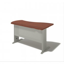 Písací stôl na kovovej podnoži - ľavý 80x140