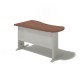 Písací stôl na kovovej podnoži - pravý 100x160