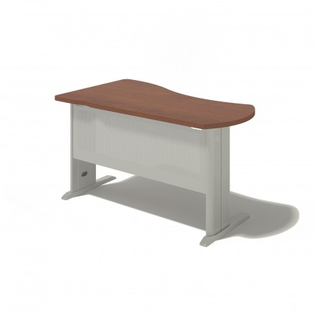 Písací stôl na kovovej podnoži - pravý 120x180